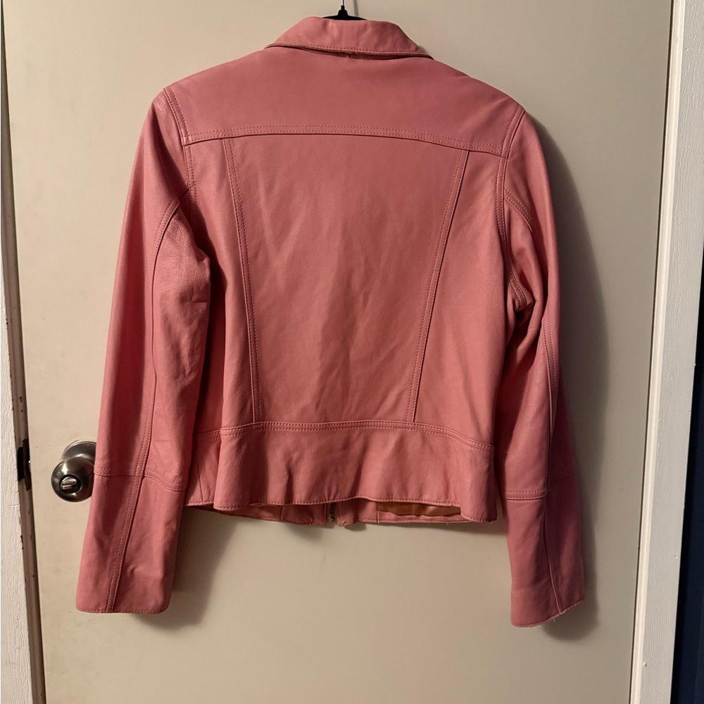 Pink Leather Jacket - Picture 2 of 4